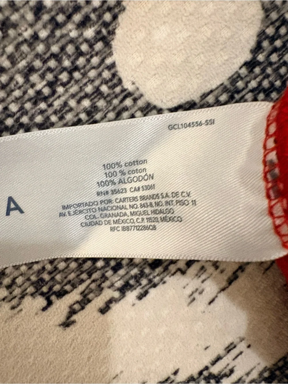 Carters bright red
